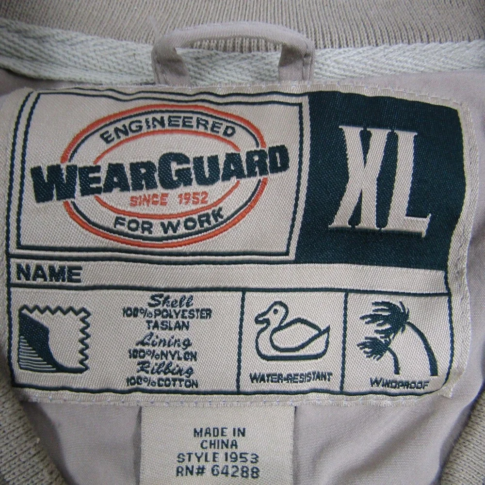 WearGuard Jacket Mens XL Green Pullover Windbreaker‎ Lake Powell Hot Air Balloon